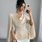 Lou | Blusa Elegante Con Maniche Fessurate 