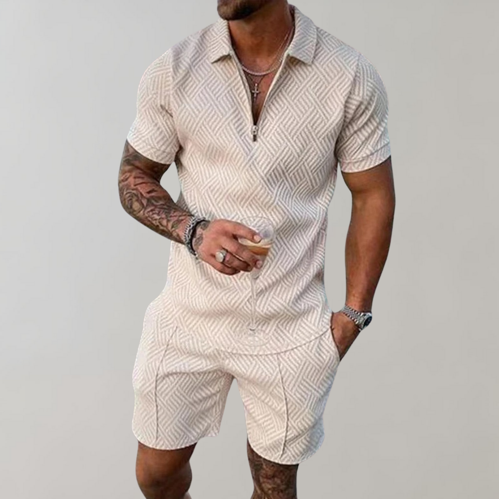 Soren | Ensemble Zippé Elegante A Maniche Corte 