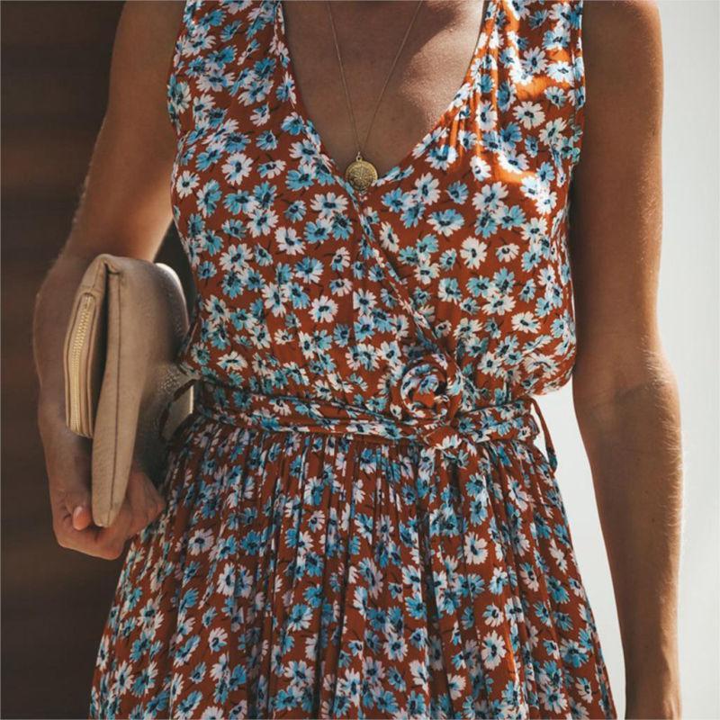 Kenzaa | Vestido Largo Bohemio – Silueta Esbelta y Relajación Asegurada 
