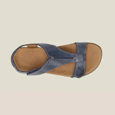 Lina | Sandaler Dam Med Bred Rem – Perfekta För Sommaren 